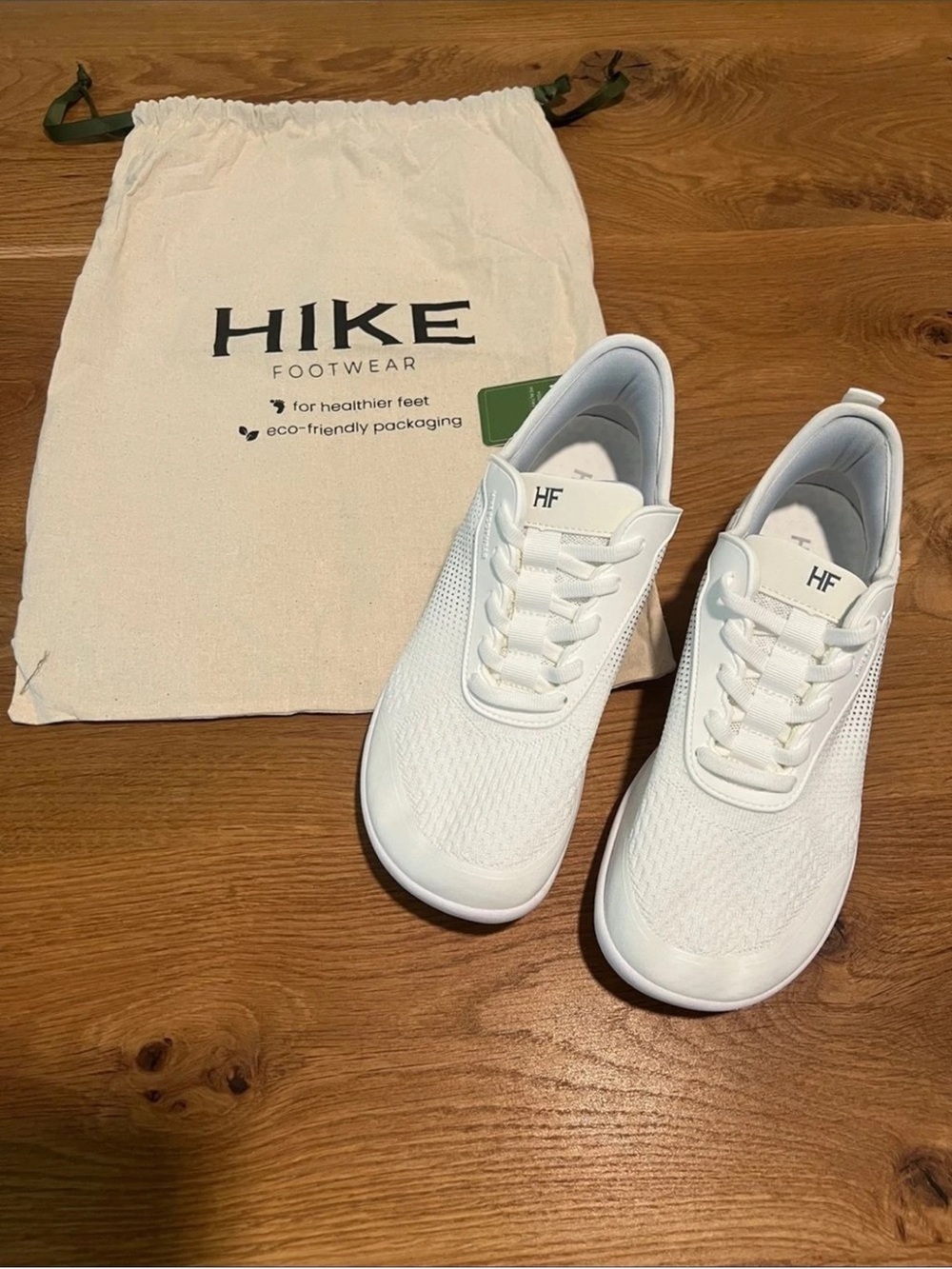 Hike Footwear HF Series Stride White Barefoot Sneakers Women’s 8-8.5 NWT
